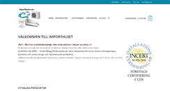 Desktop Screenshot of importhuset.com